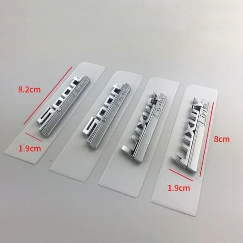 New Luxury Line Sport Line Fender Emblem for BMW 730 740 750 750Li Side Logo Car Styling Refitting Upgrade Sticker Chrome& Matte