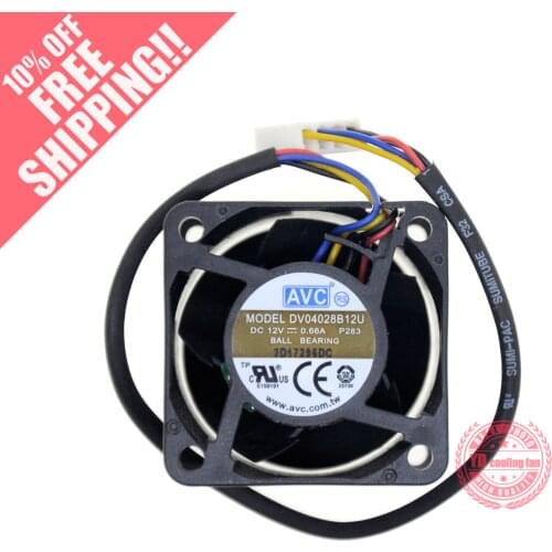 NEW AVC 4CM 4028 12v 0.66A DB04028B12U 4CM Server cooling fan