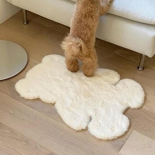 Ins Hot Korea Super Soft Dog Bed Pet Cats And Dogs Warm Long Plush Blanket Deep Sleeping Pet Mat Kennel Floor Mat Cushion