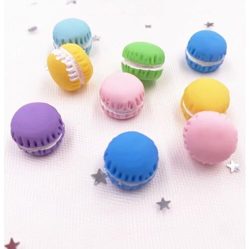 Mix Colorful Kawaii Simulation Cream Hamburger Flatback Cabochon Stone Resin Scrapbook DIY Decor Birthday Party Figurine Crafts