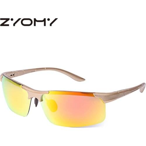 Q Sport Shades Retro Sun Glasses Vintage Reflective Flat Lens Women Sunglasses Cat Eye Men Eyewear Polarized