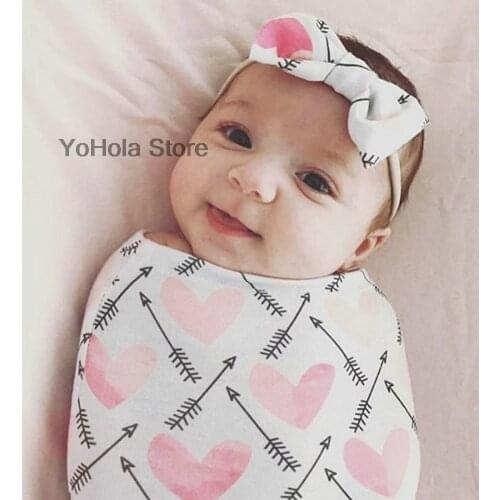 Babies Sleeping Bags Newborn Baby Cute Love Cocoon Swaddle Wrap Envelope 0-2 Months Baby Blanket Swaddling Wrap Sleepsack