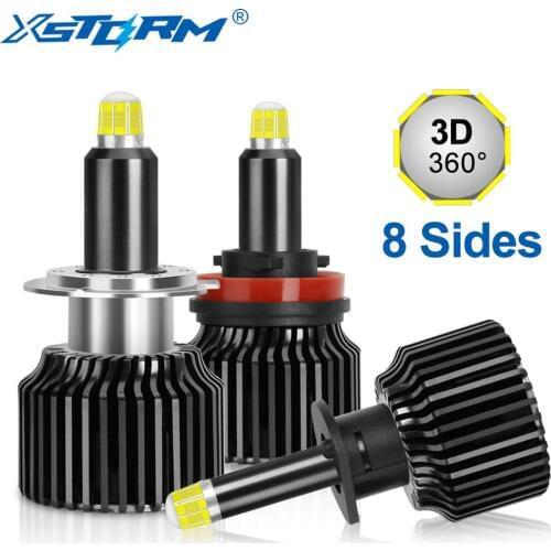 2Pcs H1 H7 Led Canbus H8 H11 HB3 9005 HB4 9006 Led Headlights Bulbs 8 Sides 60W 15000LM Car Light Auto Lamp Automotive