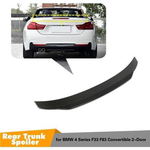 Rear Spoiler For BMW 4 Series F33 F83 Convertible 2014+ 420i 428i 435i Car Back Lip Wing Carbon Fiber Spoilers