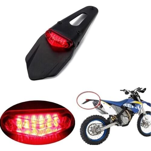 FOR CR EXC WRF 250 400 426 450 Polisport Motorcycle LED Tail Light&Rear Fender Stop Enduro taillight MX Trail Supermoto