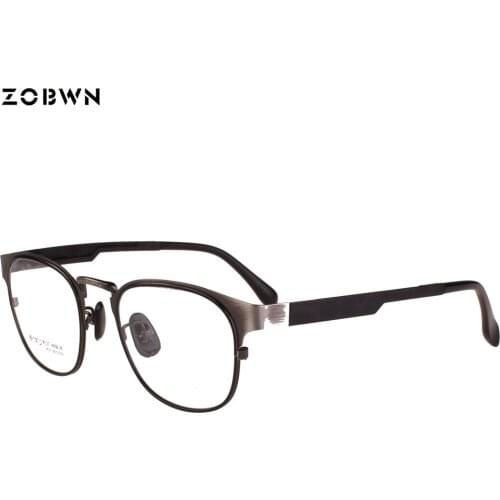 ZOBWN Classic Mens retro eye Glasses Frames Myopia Optical Frame Ultra-light Eyeglasses Frame oculos de grau feminino,Monturas