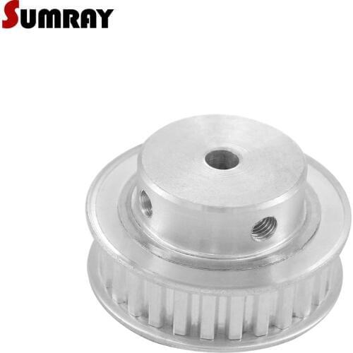 SUMRAY XL 30T Timing Pulley 5/6/6.35/7/8/10/12/12.7/14/15/16/17/19/20/25mm Inner Bore Aluminium Motor Pulley