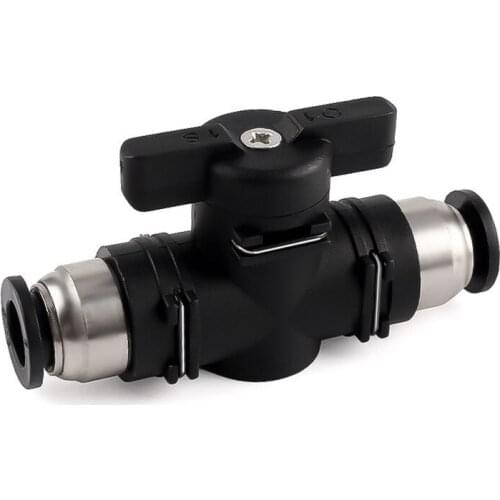 1PCS aerodynamic quick connector PU trachea hose BUC hand valve manual switch pipe valve 8/6/4/10 / 12mm