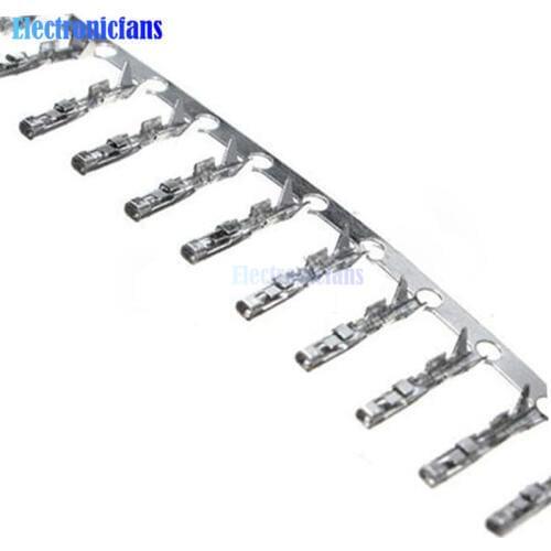 100Pcs Dupont Jumper Wire Cable Housing Female Pin Contor Terminal 2.54mm NEW