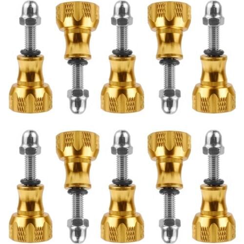 10x M5 CNC Colorful Long Short Mini Mount Adapter Screw Nut for Gopro Hero 9 Max 8 7 6 5 4 Session Yi SJcam Eken Action Cameras