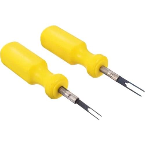 2Pcs Car Wiring Connector Pin Release Extractor Puller Auto Terminal Removal Tool