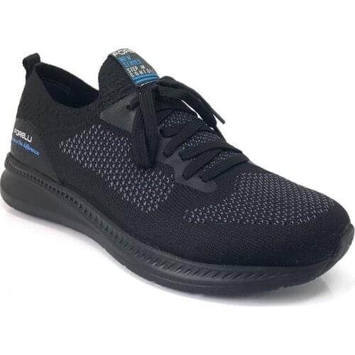 2021 Trend Yeni Sezon Model Keten Tekstil Ayakkabı İle Kişiye Özel ve Rahat Siyah Forelli Hazar Günlük Anatomik Erkek Ayakkabı