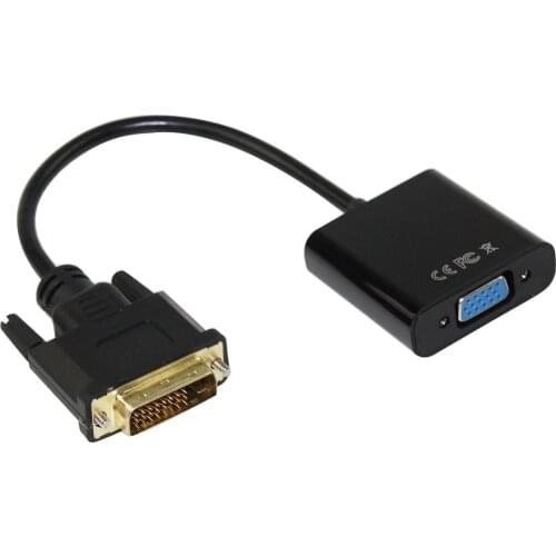 DVI to VGA Adapter 1080P DVI I Male to VGA Female Active DVI-D Link 24+1 male to VGA FeMale M/F Video Cable Adapter Converter