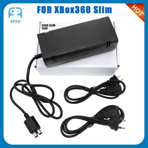 US /EU 110~220V AC Adapter Power Supply for Xbox 360 S, 360 Slim Charger Charging for Microsoft XBOX360 S Slim Host Dropshipping