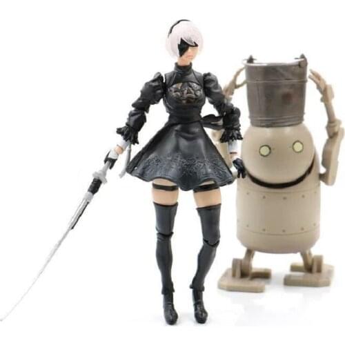 Anime Cartoon Game NieR Automata Replicant Gestalt Kaine Joint movable action figure PVC toys collection doll model 14cm