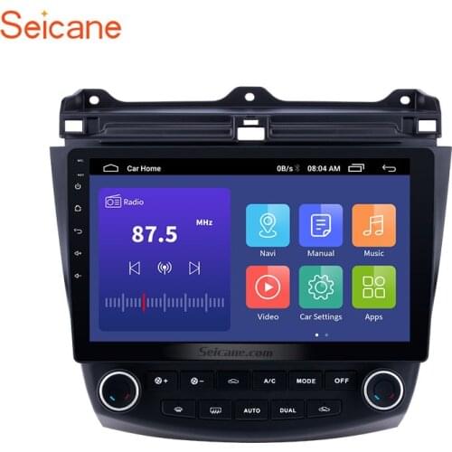 Seicane 10.1 inch Android 9.1 RAM 2GB ROM 32GB 2din car Radio Player GPS Navigation For 2003 2004 2005 2006 2007 Honda Accord 7