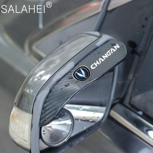 2PCS/set Auto Accessories Car Rear View Mirror Rain Eyebrows Carbon Fiber For Changan CS75 PLUS CS95 CS35 alsvin CS15 CS55 Eado