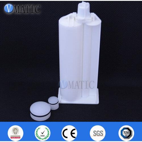 Free Shipping 2Pcs AB Epoxy Gun Cartridge 50 ml/cc Syringe 10:1 Two-Component Caulking Cartridge 10:1