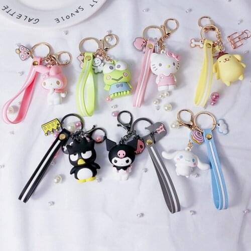 Sanrio cute cartoon Hello Kitty doll key ring backpack pendant female bag My Melody keychain pendant