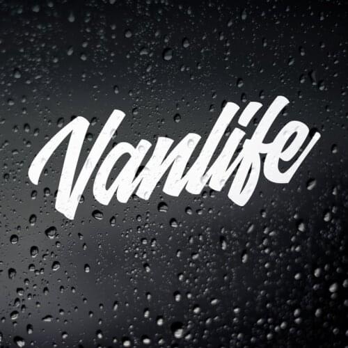 Black/Sliver Vanlife Car Sticker Vinyl Car Styling Decal Rearview Mirror Car Accessor Decals Waterproof S545