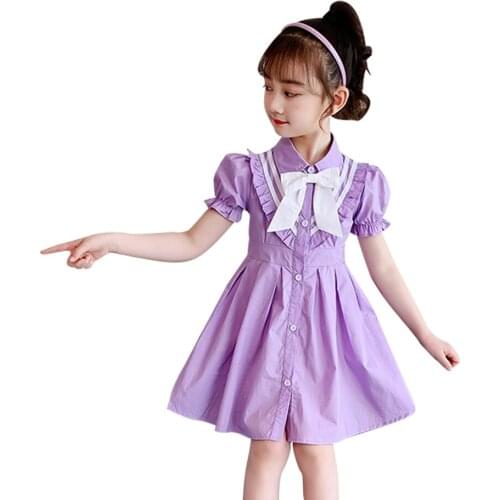 Kids Dresses For Girls Big Bow Dress For Kids Girl Ruffles Children Dresses Summer Girls Costumes Kids 6 8 10 12 14