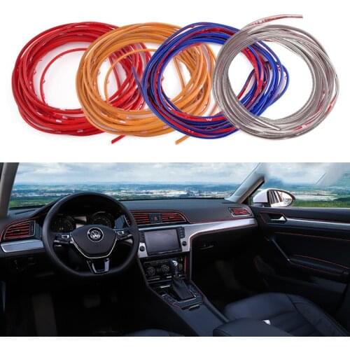 Flexible Car Seal 5M Moulding Trim Strip Interior Detachable Gap Decoration Protector PVC for Auto Car Dashboard Panel Edge
