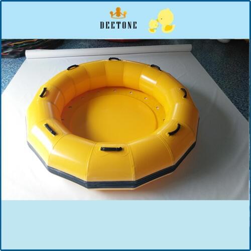 PVC 1.88m large horn water slide on the inflatable multi-person water ski ring, water park water skiing equipment