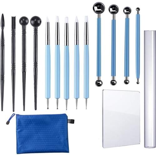 Modeling Clay Tools Kit Carving Sculpture Ceramic Pottery Sculpting Polymer Clay Craft Hobby Supplies Mandala Dotting Tool Set