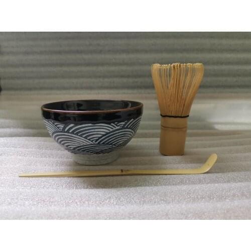 Ceramic matcha sets natural bamboo matcha whisk ceremic matcha bowl whisk holder japanese tea sets