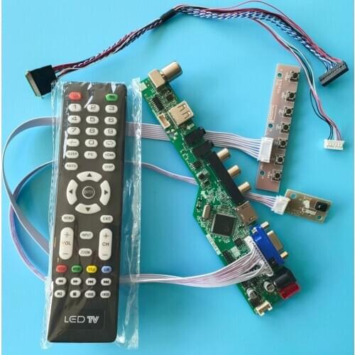 Kit for B140RW03 V1/V0 1600x900 LED LVDS AV TV Monitor USB Screen Audio Display 40pin Controller Doard HDMI Panel LCD VGA Remote