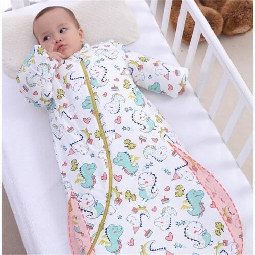 Envelope Swaddle-Bag Detachable Long Sleeve Wearable Blanket Envelope Winter Warm Girls Boys Clothes Bedding Quilt