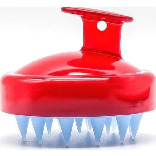Head Massage Brush Soft Hair Scalp Brush Washing Comb Brush Silicone Shampooing Massage Brush Beauty Tool