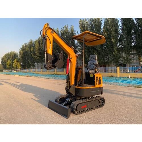 1 Ton Small Digger Mini Excavator With Swing Boom For Garden Or Farm Working