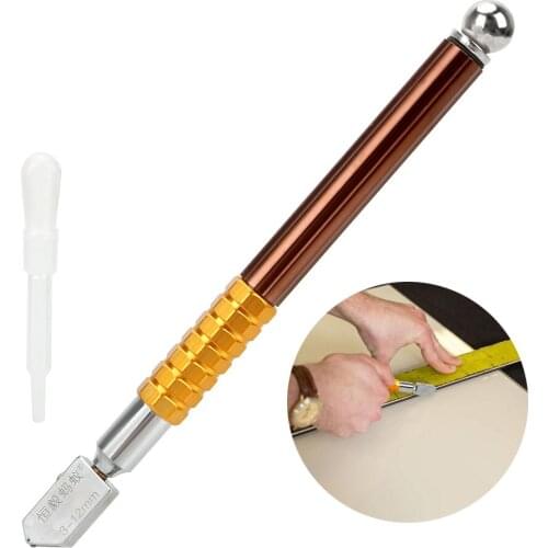 Multifunction 3-12mm Metal Handle Bottle Glass Cutter Cutting Wheel Ceramic Tile Cutting Cutting Thickness Carving Tool