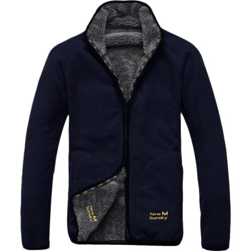 TR005 outdoor autumn new thickened fleece mens large size