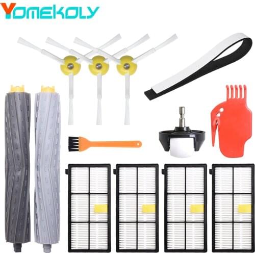 For IRobot Roomba 800 900 Series Vacuum Cleaner Main Brush HEPA Filter Side Brush Guide Wheel Replacement Accessories Parts