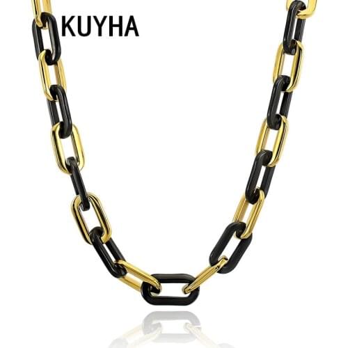 3 Colors Fashion Gold Color Punk Round Circle Thick Chain Choker Necklace Trendy Chunky Collar Statement Necklace Party Jewelry
