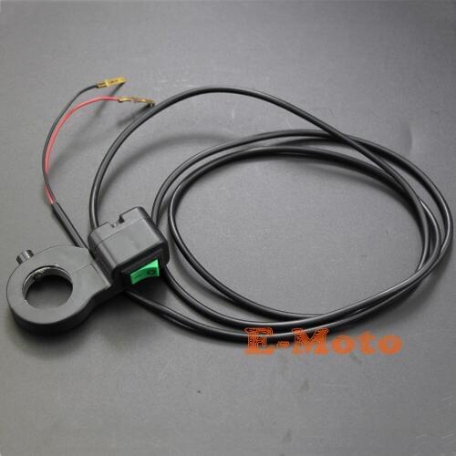 Motorcycle ATV Pit Bike Head Fog Ligh ON-OFF Accident Kill SWITCH 7/8" Handlebar