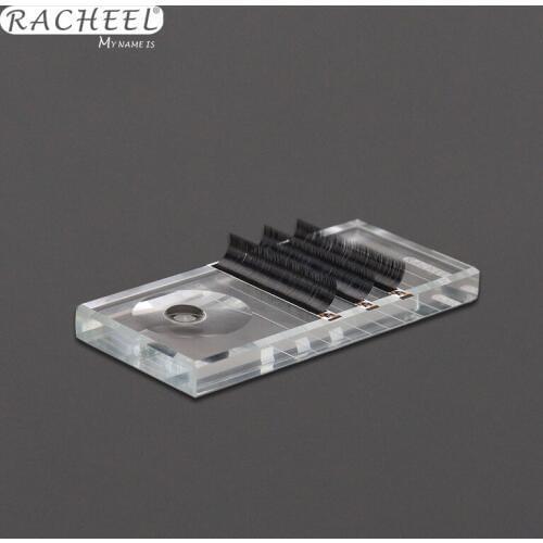 2016 New Ceramic Lash Tiles Individual Eyelash Extension Pallet Smart Glue Ring False Eyelashes Adhesive Glue Holder 2 in 1