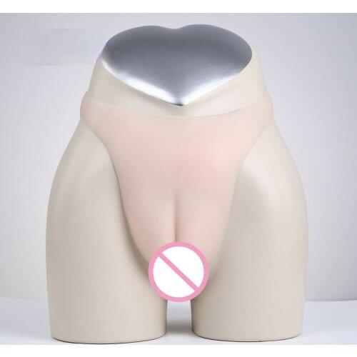 Full Silicone T String Shaping Underwear Fake Female Vagina Shaper Pants Transvestite Drag Queen Briefs