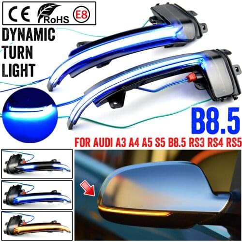 Side Mirror Sequential Rearview Blinker Dynamic LED Turn Signal Light For Audi A3 8P A4 A5 B8 Q3 A6 C6 4F S6 S4 S5 A8 D3 8K S8