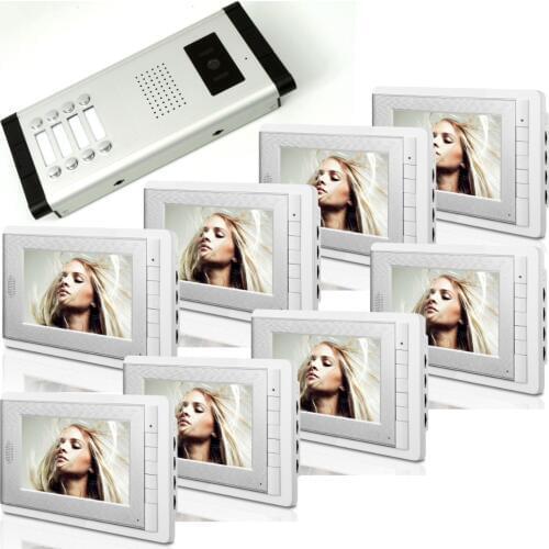 1V8 7 Inch LCD Display Wired Video Door phone