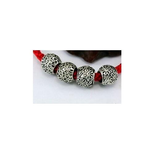 20pcs/lot 9mm Tibetan Silver Antique Plum blossom spacer Loose Bead Spacer Beads Connectors for DIY Jewelry Making bracelet