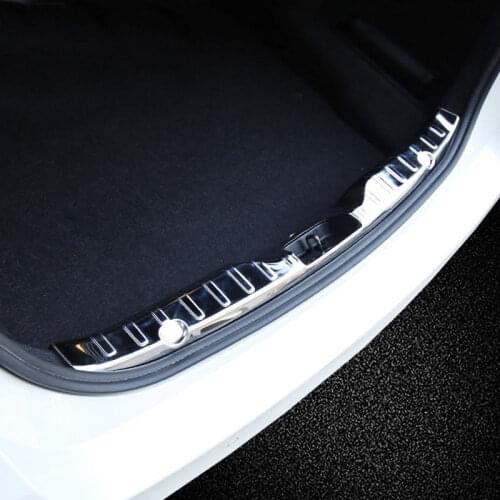 Steel Inner Rear Bumper Protector Sill Trim 1pcs For BMW 5 Series F10 2011-2015