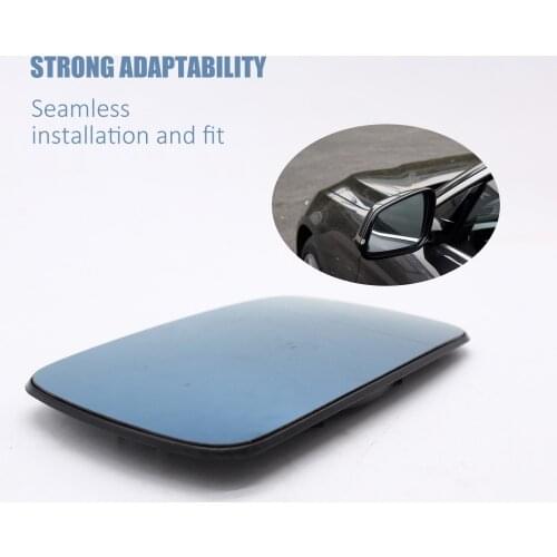 2Pcs Left & Right Side Blue Electric Wide Angle Wing Mirror Glass For BMW E46 1999 2000 2001 2002 2003 2004 2005 Rearview Mirror