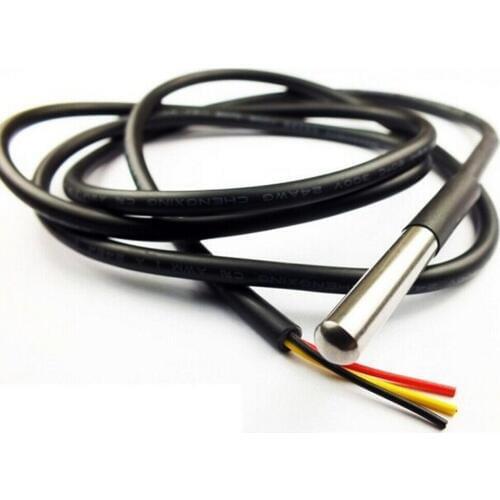 1m DS18B20 Waterproof Digital Temperature Sensor Probe NTC Thermistor Thermal Cable