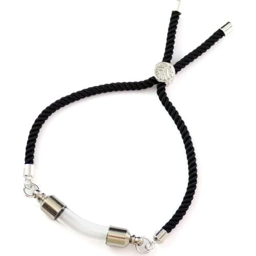 1PC Glass Vial Pendant Bracelet Curved Tubes Name On Rice Finding DIY Bracelets Charm Bracelets Unique Gifts