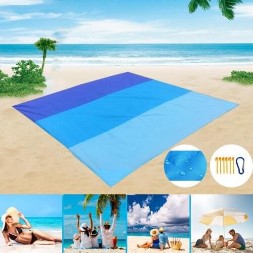 50%HOTOutdoor Beach Blanket Carpet Foldable Picnic Waterproof Portable Picnic Mat Camping Mat Mattress Camping Camping Bed Sleep