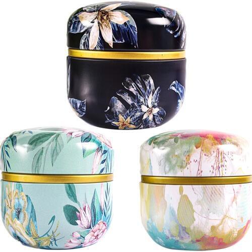 6pcs Sealed Can Kitchen Tea Boxes Cereal Grain Organizer Storage Pot Box Container For Dry Food Tea Oatmeal