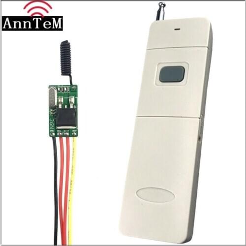 Wireless Remote Control Switch 433mhz rf Transmitter Receiver 6v 12v 24V Battery Power Mini Small Circuit Controller Module led